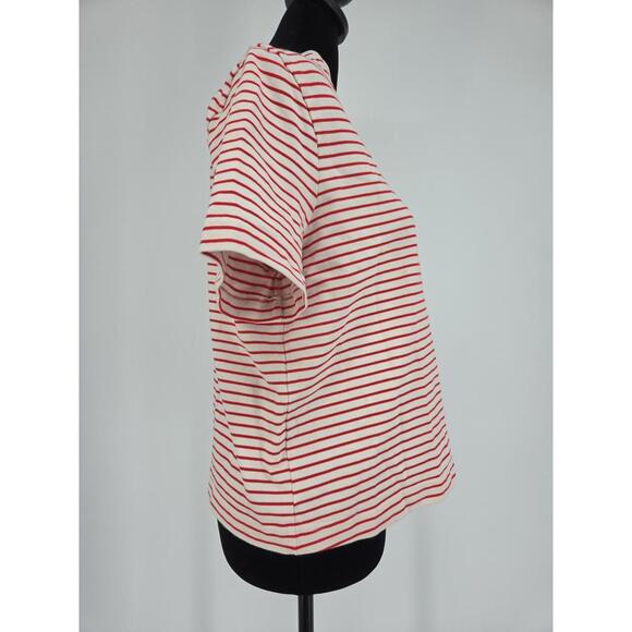 COS Collection of Style Top Medium Red & White Stripe - Picture 2 of 6
